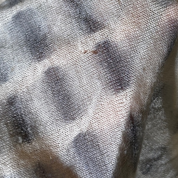 Eileen Fisher Open Front Tie-Dye Alpaca/Silk Blend Cardigan Sz Petite Small Wmn - Picture 12 of 15